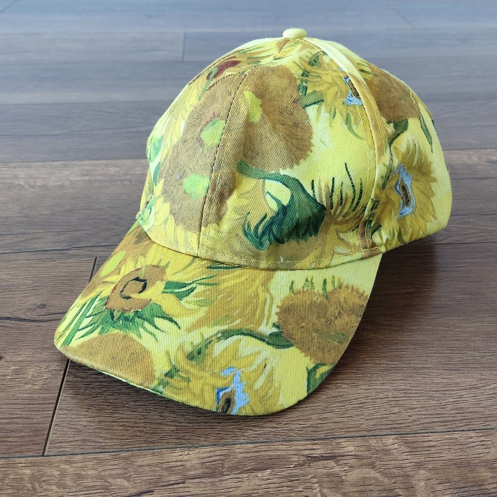 Beyond Van Gogh Immersive Experience Sunflowers Painting Print Adjustable Cap